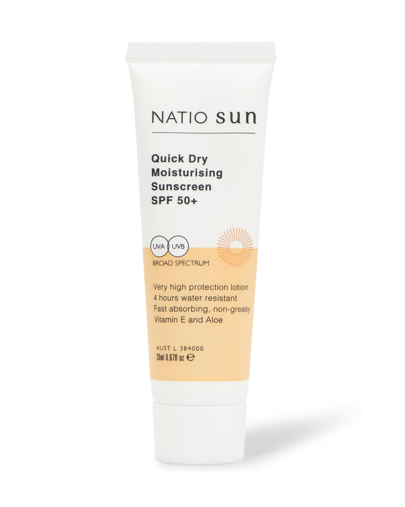 Quick Dry Moisturising Sunscreen SPF 50+ 20ml Your Gift